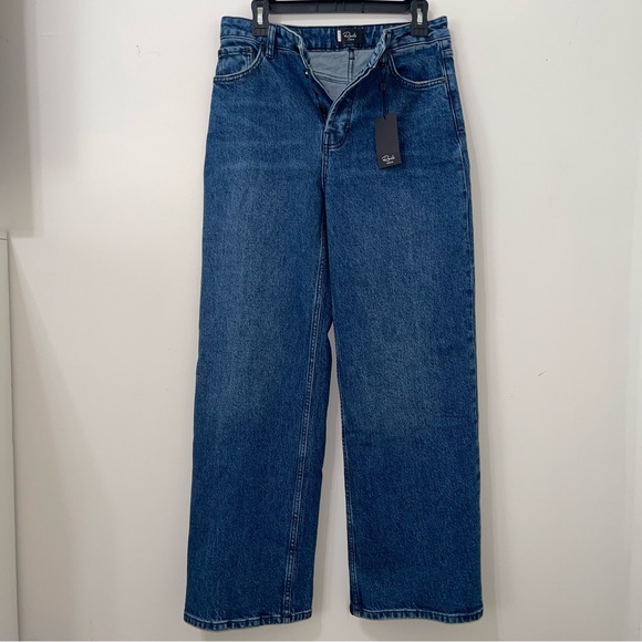 Rails Getty Wide Leg Denim Jeans in Moonlit Ocean - Picture 9 of 12